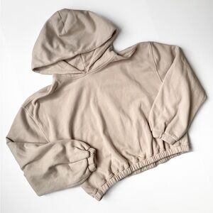 Abercrombie & Fitch Elastic Waist Crop Hoodie